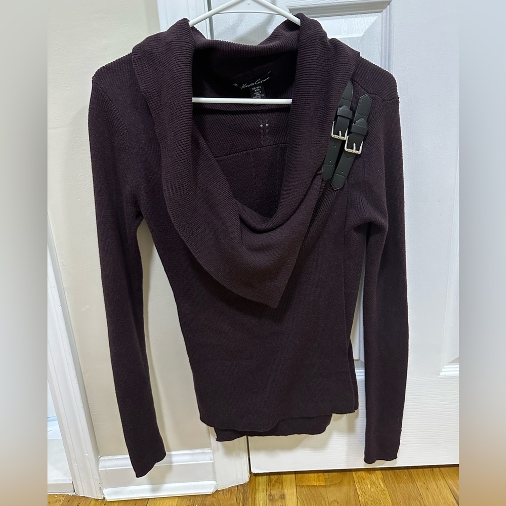 Keneth Cole long sleeve purple sweater XS